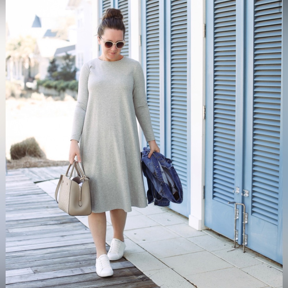 Your favorite dress in solid grey